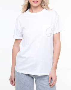 GUESS SS CN POCKET G LOGO TEE ДАМСКА БЛУЗА