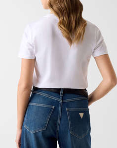 GUESS SS CN MINI STRASS TRIANGLE TEE ДАМСКА БЛУЗА