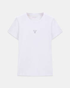 GUESS SS CN MINI STRASS TRIANGLE TEE ДАМСКА БЛУЗА