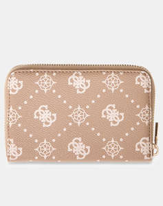 GUESS EMELIE LOGO SLG MED ZIP AROUND ДАМСКИ АКСЕСОАРИ