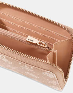 GUESS EMELIE LOGO SLG MED ZIP AROUND ДАМСКИ АКСЕСОАРИ