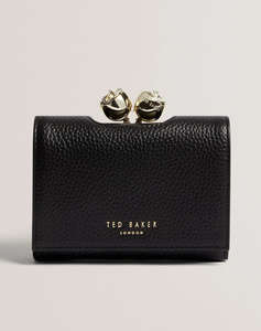 TED BAKER ROOSA Rose Detail Leather Small Bobble Purse
