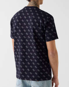 GUESS CN SS JACQUARD 4G KNIT TOP MENS T-SHIRT