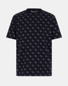 GUESS CN SS JACQUARD 4G KNIT TOP MENS T-SHIRT