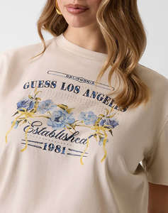GUESS SS CN FLOWERS GUESS BOX TEE ДАМСКА БЛУЗА