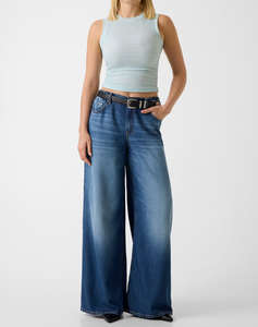 GUESS SL FRANCINE SMOCK HOTFIX TOP ДАМСКА БЛУЗА