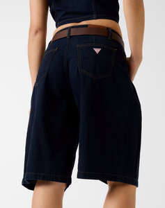 GUESS JEANS GJ CLASSIC PLEATED BERMUDA WOMENS SHORTS