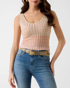 GUESS SL ROSALYN TANK TOP SWTR WOMENS BLOUSE