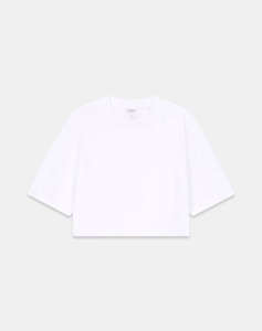GUESS SS RHINESTONE CROP OS TEE WOMENS BLOUSE