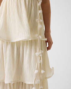 GUESS SL ALESSIA TIERED DRESS WOMENS DRESS