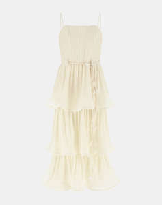 GUESS SL ALESSIA TIERED DRESS WOMENS DRESS