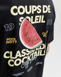 JACK&JONES JORRIVIERA VINTAGE POSTER BACK TEE SS CN