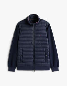 TOMMY HILFIGER MIX MEDIA ESS RWB STAND COLLAR