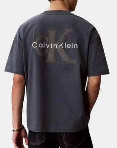 CALVIN KLEIN JEANS A- SS OVERSIZED EMBOSS MONOLOGO