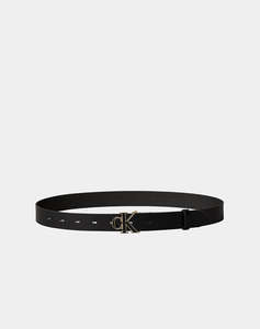 CALVIN KLEIN JEANS ROUND CK BUCKLE 30MM BELT INLAY