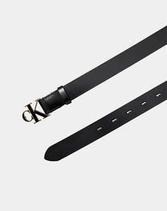 CALVIN KLEIN JEANS ROUND CK BUCKLE 30MM BELT INLAY