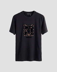 ANTONY MORATO MMKS02687FA100240 MIN OF 4 T-SHIRT REGULAR FIT IN JERSEY COTTON FABRIC WITH SPONGE EFFECT LOGO PRINT БЛУЗА ΑΝΔΡΙΚΟ
