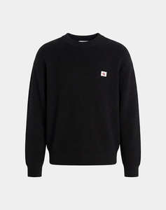 CALVIN KLEIN JEANS LS CLSC CTTN WFL CRWNK SWTR 9GG