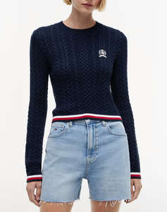 TOMMY JEANS TJW RWB TIPPING SWEATER