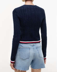 TOMMY JEANS TJW RWB TIPPING SWEATER