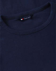TOMMY JEANS TJW SLIM SH LETTUCE EDGE RIB LS