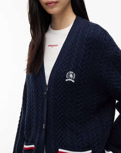 TOMMY JEANS TJW RWB TIPPING OVS CARDIGAN