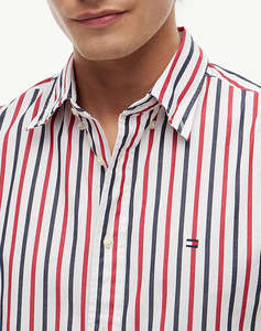 TOMMY HILFIGER FLEX POPLIN SEASONAL STRIPE SHT