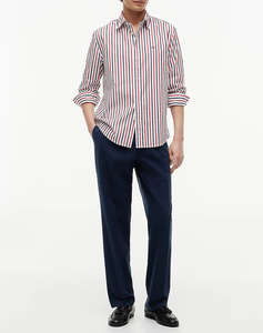 TOMMY HILFIGER FLEX POPLIN SEASONAL STRIPE SHT
