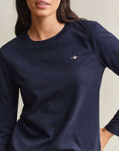 GANT БЛУЗА ΜΜ REG SHIELD LS T-SHIRT