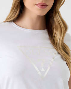 GUESS NEW SS CN BASIC TRIANGLE TEE ДАМСКА БЛУЗА
