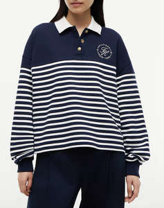 TOMMY HILFIGER TH ROUNDAL COLLAR SWTSHT