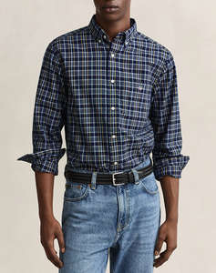 GANT РИЗА ΜΜ REG ARCHIVE POPLIN INDIGO CHECK