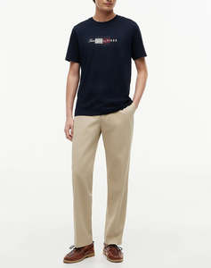 TOMMY HILFIGER SCRIPT FLAG REGULAR TEE