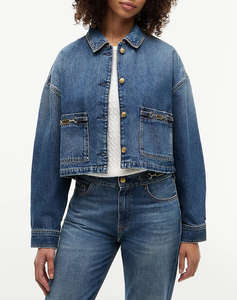 TOMMY HILFIGER CROPPED JACKET CAM MID
