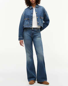 TOMMY HILFIGER CROPPED JACKET CAM MID