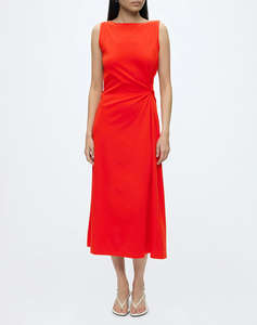 TOMMY HILFIGER INTERLOCK KNOT DETAIL DRESS