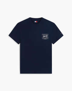 TOMMY JEANS TJM REG SIGN FLAG SS TEE EXT
