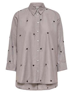 ONLY ONLNEW LINA GRACE STR EMB SHIRT NOOS WVN