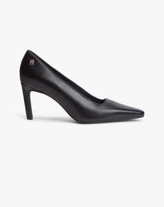 TOMMY HILFIGER SQUARED TOE HIGH HEEL LTH PUMP