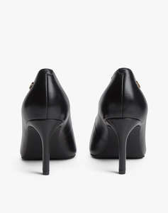 TOMMY HILFIGER SQUARED TOE HIGH HEEL LTH PUMP