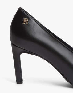 TOMMY HILFIGER SQUARED TOE HIGH HEEL LTH PUMP