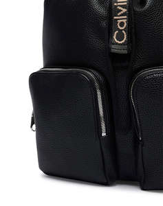 CALVIN KLEIN JEANS WEBBING STRAP FLAP Bï»¿ACKPACK