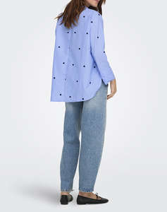 ONLY ONLNEW LINA GRACE STR EMB SHIRT NOOS WVN