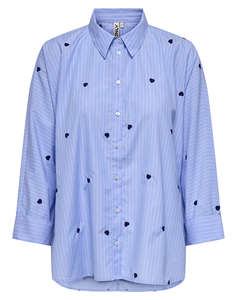 ONLY ONLNEW LINA GRACE STR EMB SHIRT NOOS WVN