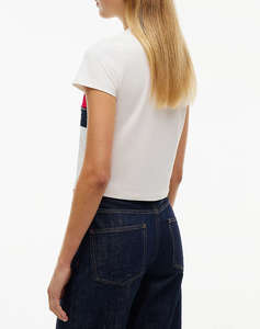 TOMMY JEANS TJW REG FLAG SS TEE EXT
