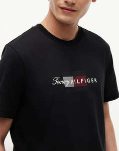 TOMMY HILFIGER SCRIPT FLAG REGULAR TEE