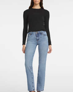 GUESS JEANS GJ LS CN SLIM LOGO EMB TEE ДАМСКА БЛУЗА