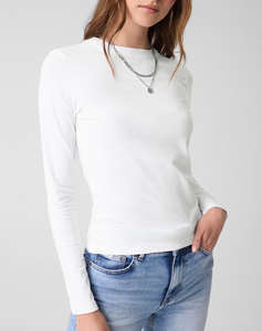 GUESS JEANS GJ LS CN SLIM LOGO EMB TEE ДАМСКА БЛУЗА