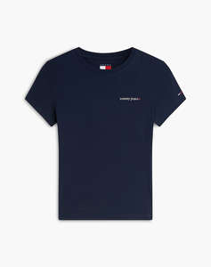 TOMMY JEANS TJW SLIM ESS LOGO 1 SS TEE EXT