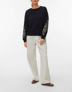 VERO MODA VMLADA L/S O-NECK SWEATSHIRT JRS BTQ